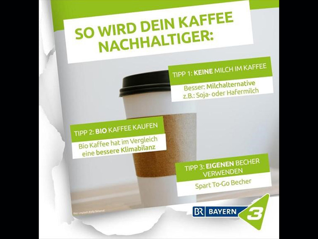 Nachhaltiger Kaffee ohne Milch? Der "Fall und Rückzieher" von Bayern 3