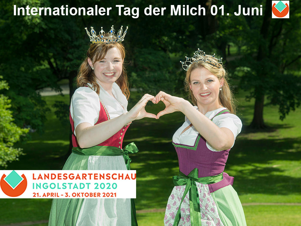 Autogrammstunde mit den Bayerischen Milchbotschafterinnen am 01. Juni 2021 - Landesgartenschau Ingolstadt