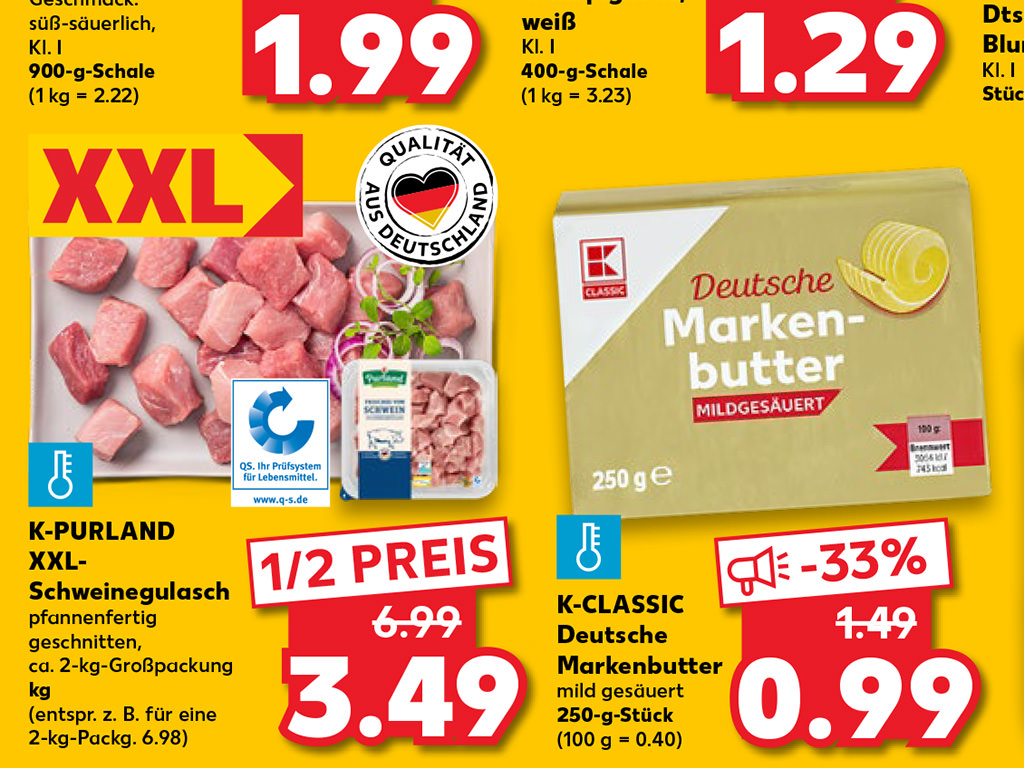 Rabattaktionen Butter: Keine Untergrenze, keine Schamgrenze!